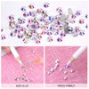 Novani Rhinestones 1440pcs SS20 Glass Rhinestones Crystal Flatback Gemstones for Crafts Nails Makeup Bags and Shoes Decoration（SS20, Crystal AB）