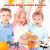 smilixin 12 PCS Animals Figures,Mini Farm Animal Figurines,Plastic Farm Animal Figures Set,Animals Learning Educational Toys Cake Toppers Birthday Gift for Kids