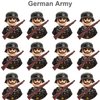 DraBEx WW2 Military People Building Set Army Men Action Figures, World War 2 Soldier Figures American vs German Army Battle WW2 Playset / 100 pcs (Armey Men 2)