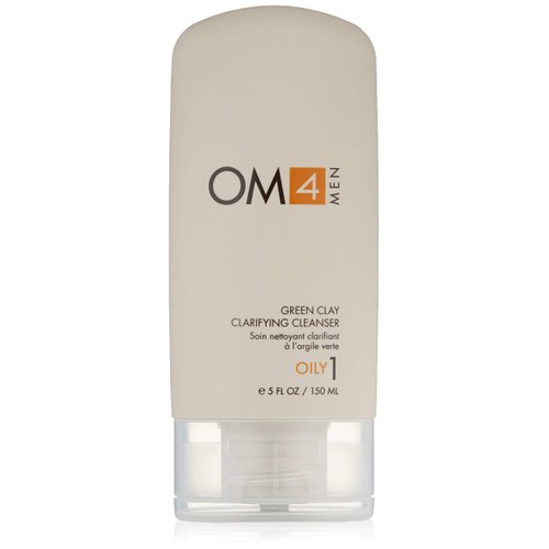 Organic Male OM4 Oily STEP 1: Green Clay Clarifying Cleanser - Detoxifying and Purifying Cleanser to help target mens breakouts