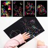 BESTING 52 Pcs Rainbow Scratch Paper Art Set 8.3" x 11.02" Black Scratch Off Big Size Art Book Crafts Kit Ideal for Kids DIY Party Favors Game Activities Birthday and Christmas Gifts (SP862)