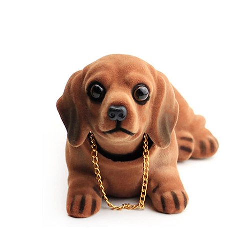 Mary Paxton Bobble Head Dachshund,Car Decoration Nodding Dog Ornaments High Emulation Creative Dog Dashboard Crafts Dog Lover Gift for Car Vehicle Desk Tabletop Office Decor Baby Kids Toy (Dachshund)