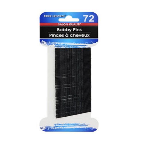Black Metal Bobby Pins (72 Pack) 3 Packs