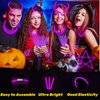 UURM 75 Glow Sticks Bracelets and Necklaces, 8'' Glowsticks Bulk Pack Bright Glow in the Dark Party Supplies for Kids (Purple)