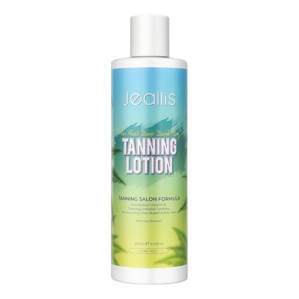 Jeallis Tanning Bed Lotion Accelerator With Tanning Salon Formula, Indoor Tanning Lotion Accelerator For Tanning Beds To Get Dark Fast Tan, Sunbed Tanning Lotion, DHA Free, Bronzer Free, 8oz