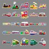 100 Pcs Train Stickers, Vinyl Waterproof Train Stickers for Water Bottles, Laptop, Notebook, Scrapbook, Luggage, Cell Phone, Skateboard, Helmet, Train Party Favors