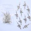 3D Metal Gun Nail Charms, Alloy Weapon Gun Charms Nail Accessories Retro Silver Gun Design Nail Art Charms for Jewelry Making DIY Nail Art Decoration Nail Supplies,10pcs/Set