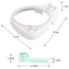 seplouis Electric Toothbrush Holder with 1 Charging Stand Slot and 2 Toothbrush Head Stands + 4 PCS Toothbrush Head Covers for Oral B