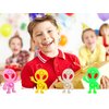 Roaqua 24 Packs Mini Backpack Pop Fidget Bubble Toys, Bulk Classroom Students Prizes Birthday Party Favors Gifts (24 Alien), Bule Yellow Red Pink