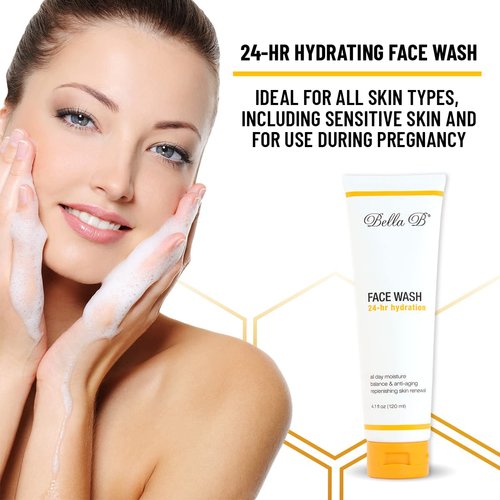 Bella B Face Wash 4.1 oz Tube - Facial Glow - Pregnancy Skin Care - Pregnancy Face Wash - Pregnancy Safe Face Wash - Healthy Beauty - Anti Aging Facial Wash