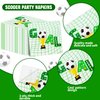100Pcs Soccer Napkins for Soccer Party Decorations 13 x 13 inch Soccer Birthday Party Napkins for Kids Sport Party Baby Shower Birthday Party Soccer Party Supplies
