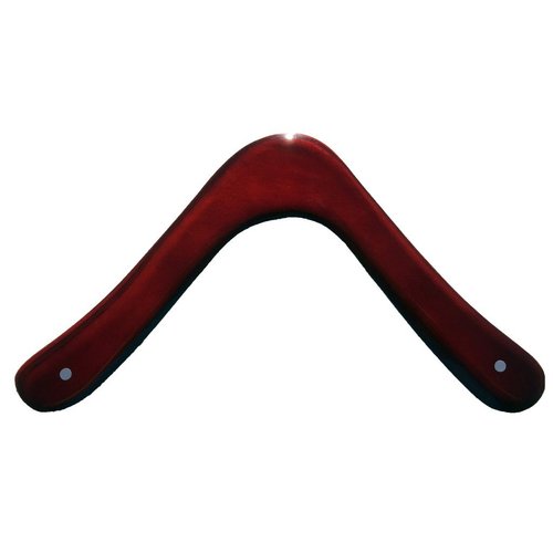 Range Master Australian Wood Boomerang. Hand Crafted Wooden Boomerang Made by an Austalian National Champion - Jarrah Finish.
