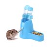 3 in 1 Hamster Hanging Water Bottle Pet Auto Dispenser with Base for Dwarf Hamster Mouse Rat Hedgehog (80ML, Blue)