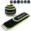 Ankle Weights, 2 LBS 1 Pair (1 LB Each Weight) Wrist Leg Arm Weights for Women Men Kids, Strength Training Weighted with Adjustable Strap for Jogging, Gym Workout, Aerobics, Physical Therapy (Green)