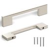 Southern Hills Brushed Nickel Cabinet Pulls - 96mm - Satin Nickel Drawer Handles, Modern Kitchen Cabinet Handles, Silver Kitchen Handles for Cabinets and Drawer Pulls, Cupboard Door Hardware