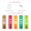 DISAAR Beauty Lip Balm Nourishing Lipstick Waterproof Moisturizing Hydrating Color Changing Aloe Vera Strawberry Avocado Argan Oil Vitamin С 4 ML - 5 PCS
