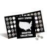 Current Collector 50 States Quarter Album - 1999-2009 Hard Cover United States Coin Collection Holder & Display Book, American History, Fun & Educational Currency Collection, 12-¾” x 7-½” Organizer