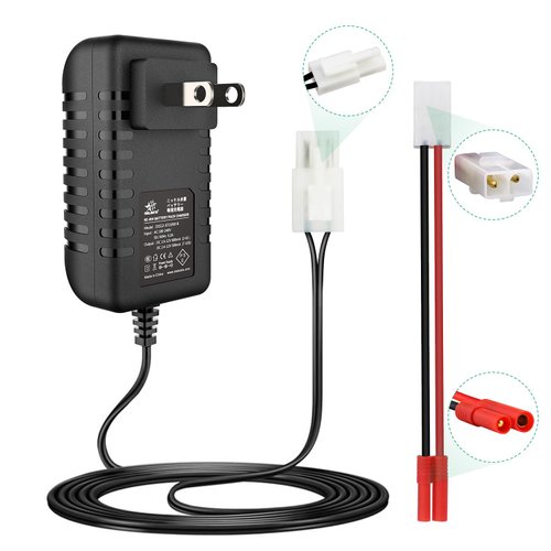 melasta 7.2V 9.6V 8.4V RC Car Battery Charger Compatible with Redcat Racing Hexfly NiMH Battery and Standard Tamiya Battery, 2.4V-12V NiMH/NiCD Universal RC Charger