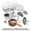 Replacement Parts for Fisher-Price Head Chef Playset - GKW08 ~ Replacement Pretend Frying Pan, Plate, Fork, Knife, 2 Seasoning Dishes, Wooden Spatula and Chef's Knife