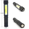 COB LED Work Flashlight with Magnetic Base and Clip Multi-Function Pocket Pen Light Inspection Work Light, 8 Pack