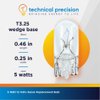 5 Watt Light Bulbs 12V Xenon Wedge Base T3.25 Replacement for Seagull Lighting 9732 Bulbs by Technical Precision - Sewing Machine Light Bulb - Under Cabinet Light Bulb - RV Cabinet Lights - 10 Pack