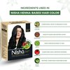 Nisha Natural Henna Based Hair Color, Permanent Black Hair Color Dye, Natural Premium Henna, 100% Grey Coverage, Natural Black, 2.12 oz