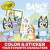 Crayola Bluey Art Kit for Kids (45pcs), Bluey Coloring Book Pages, Bluey Stickers for Kids, Bluey Toys for Girls & Boys, Holiday Gift, 4+