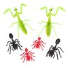 Toy Bug Action Figure Playset - 30pcs with 15 Unique Giant Insects - Grasshoppers, Tarantulas, Spiders & More- 2-4" Realistic Fake Bugs, Great for Pranks, Stocking Stuffers, & Xmas Gifts for Kids