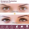 3 Styles Reusable Self Adhesive Eyelashes, No Eyeliner or Glue Needed, Stable False Lashes Natural Look, False Eyelashes with Tweezers for Women Girls Gift