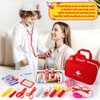 XZZO Doctor Kit for Kids, 36 Pcs Pretend Kids Doctor Playset kit for Toddlers 3-5 with Medical Bag & Real Stethoscope ,toddler doctor play set for Boys and Girls Fun Role Playing Game Doctor Play Gift