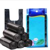 Kitchen Garbage Bags and Black Trash Bag, 100 Counts 4 Gallon 45x60Cm Kitchen Trash Bags with Handles for Bathroom Trash Bags, Small Trash Bags, Contractor Bags (100pcs Black 45x60CM)