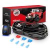 Nilight 10011W 16AWG Wiring Harness Kit-2 Leads LED Light Bar 12V On/Off 5 Pin Rocker Switch Power Relay Blade Fuse for Jeep Boat Trucks, 2 Years Warranty