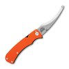 OUTDOOR EDGE ZipPro Folding Hunting Knife with 3.5" Gutting Blade that Cuts Like a Zipper, Stainless Steel Handle, Pocket Clip, Orange