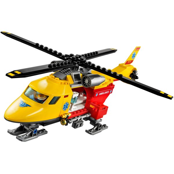LEGO City Ambulance Helicopter 60179 Building Kit, New 2019 (190 Pieces)