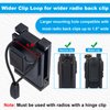 iGuerburn Tactical Radio Holder Duty Belt Accessories (ONLY Fits Belts Up to 2''), Walkie Talkie Holder Radio Holster Clip Law Enforcement Accessories for Motorola, BaoFeng, Midland, Hytera Radios