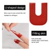 EBANKU Nail Polish Protector, 14 Sheets 140 Piece Disposable Peel Off Sticker U-Shape Tape for Nail Art Painting, Soft Plastic Nail Art Protector Spill-Proof Stickers Stamping Manicure Tool