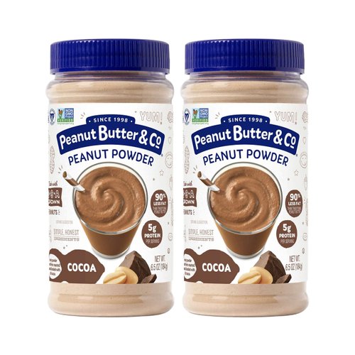 Peanut Butter & Co. Cocoa Peanut Powder, Non-GMO Project Verified, Gluten Free, Vegan, 6.5 Ounce Jars (Pack of 2)