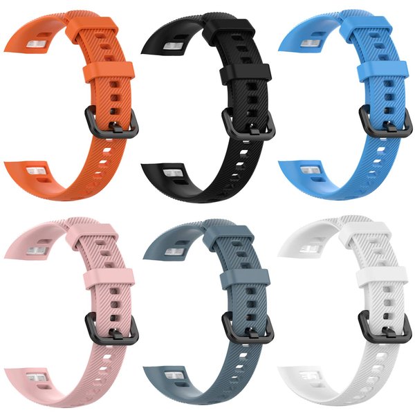 UPZOBU 6 Pack Honor Band 5 Strap and 3 Pack Honor Band 5 Screen Protector, Silicone Replacement Band Strap for Honor Band 5 Fitness Tracker