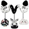 Car Seat Toys For Babies 0-6 Months,Hanging Rattle Toys for Crib Mobile, Baby Spiral Hanging Stroller Black And White High Contrast Baby Toys For Newborn 0 3 6 9 12 Months Baby Boys Girls (Zebra)