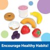 Learning Resources New Sprouts Breakfast Foods Basket - 16 Pieces, Ages 18+ months Pretend Play Food for Toddlers, Toddler Kitchen Toys, Preschool Learning Toys