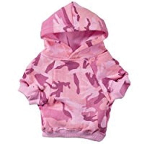 Casual Canine Camo Hoodie for Dogs, 9" Small, Pink