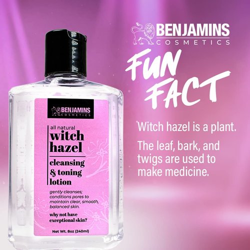 BENJAMINS COSMETICS Witch Hazel Cleansing & Toning Lotion