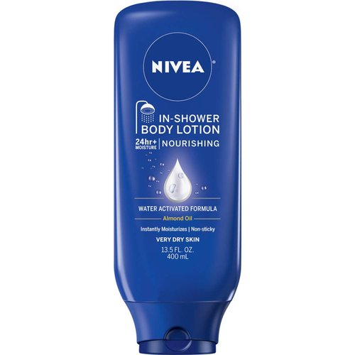 NIVEA In-Shower Body Lotion Nourishing 13.5 oz(Pack of 5)