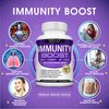 10 in 1 Immunity Boost Immune Support Supplement – 1650mg Made with Elderberry, Vitamin C, Zinc, Echinacea & Probiotics for Immune System Booster, Support Healthy Respiratory System, 2x 60 Capsule