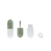 UUYYEO 10 Pcs 5ml Capsule Shaped Lip Gloss Tubes Containers Refillable Lip Balm Bottles Containers Reusable Lipstick Tubes Vials Green