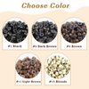 Sixstarhair Silicone Micro Link Rings 5mm Lined Beads for Hair Extensions I Tip Hair Extensions Tools Beads (500pcs, Dark Brown)