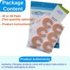 Chiroplax C-Shaped Felt Callus Cushion Pads Protector Rubbing Pain Relief Forefoot Metatarsal | 3/16" Thick (Pack of 30)