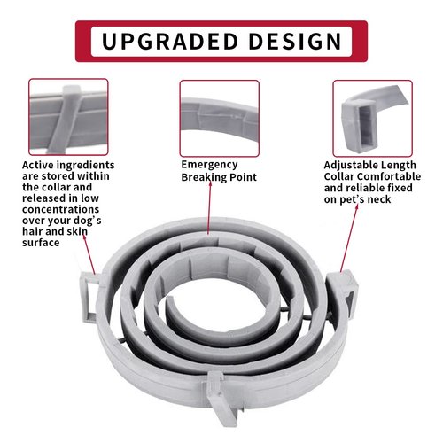 Flea and Tick Collar for Dogs, Flea and Tick Prevention for Dog, 27 Inch, 16 Month Protection, 2 Pack