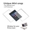 Mage Tech Commander Deck Box Lite - Card Display with Mini Snap Card Holder & Removable Cover, Fits 100+ Single-Sleeved Cards, Ideal for MTG, PTCG, OPCG, SWU & More (White)