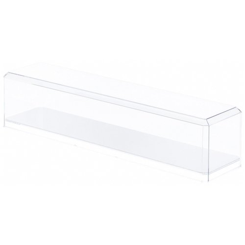 Pioneer Plastics 633C Clear Plastic Display Case for 1:64 Scale Trucks (Mirrored), 15.625" W x 3.5" D x 3" H (Mailer Box), Pack of 2